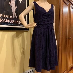 Anthropologie Eggplant Purple Dress SZ Large